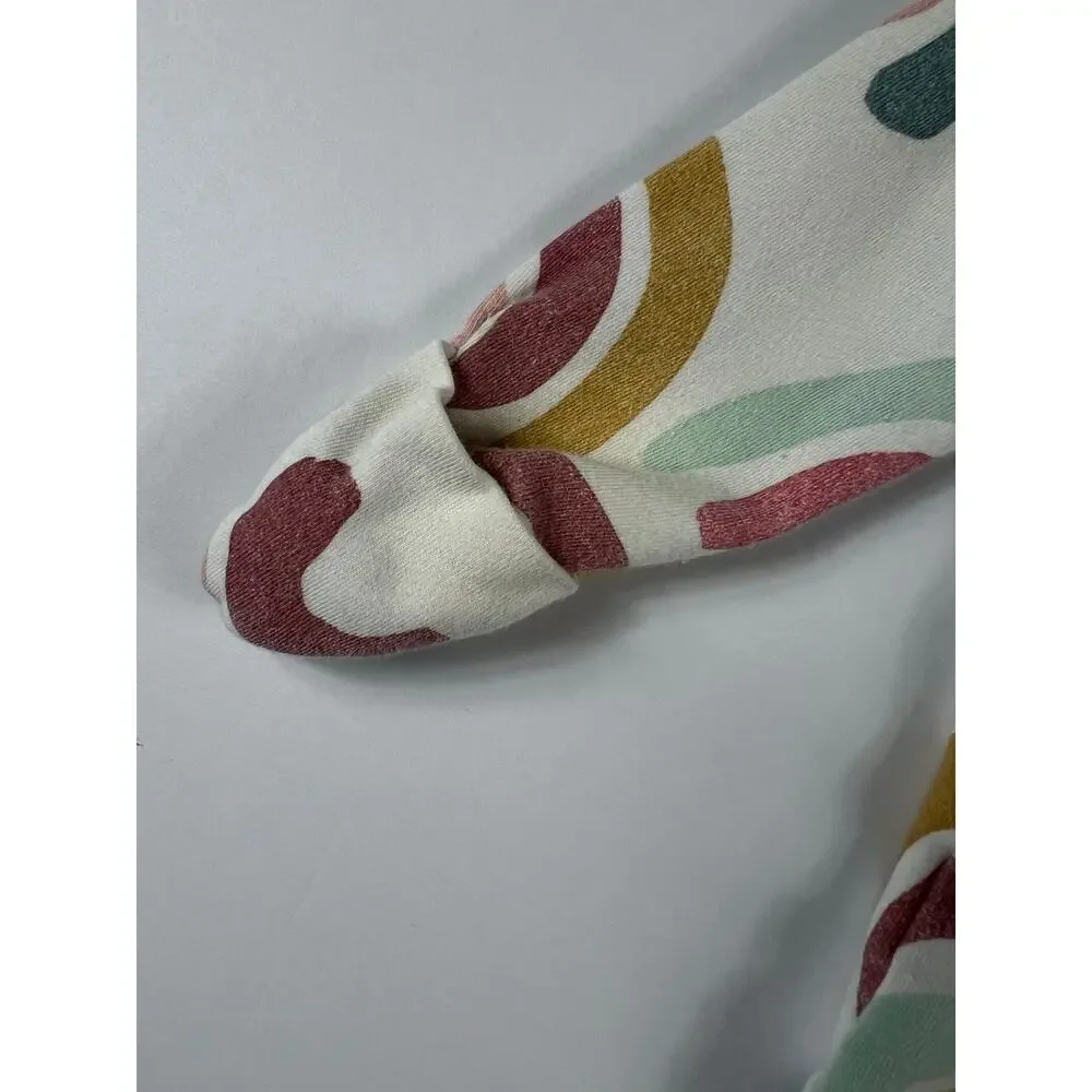 Tea Collection Rainbow Footed Pajamas size 3-6 months